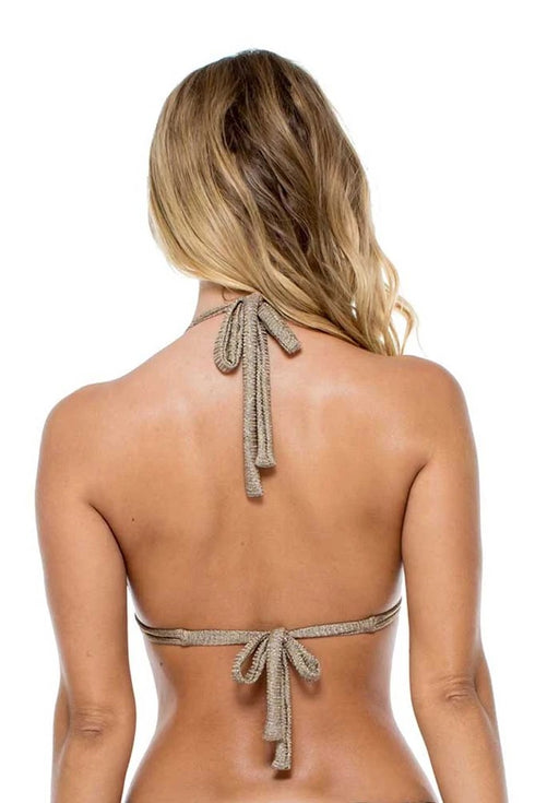 Luli Fama Compai TRIANGLE HALTER TOP